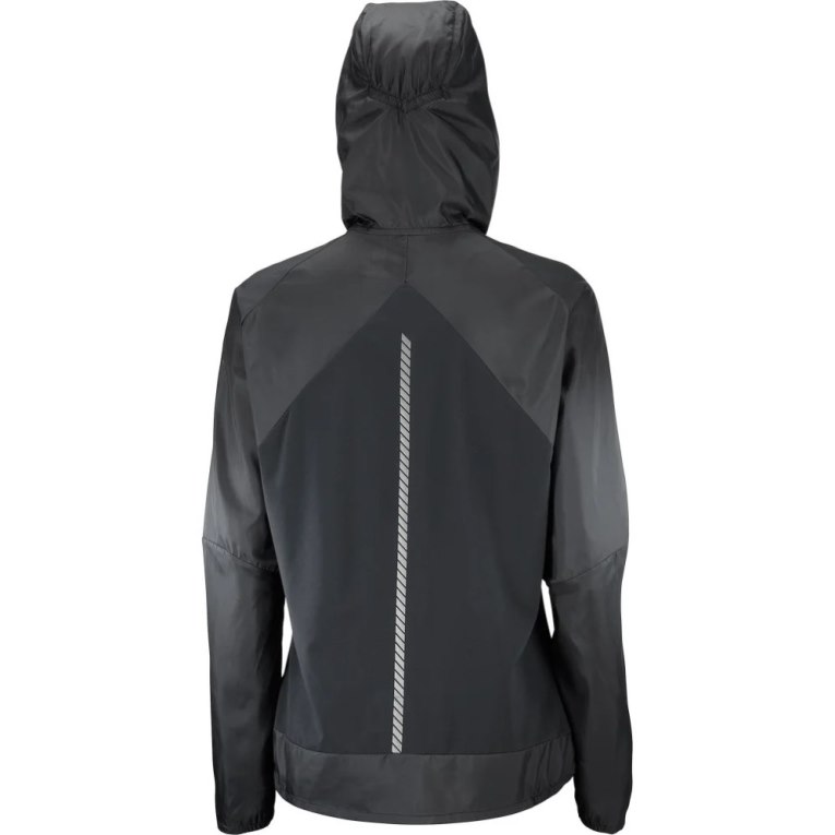 Black Salomon Bonatti Cross Wind Women's Shell Jackets | IE RT9683